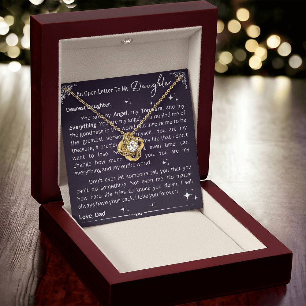 Love Knot Necklace - Open Letter To Daughter From Dad - 02
