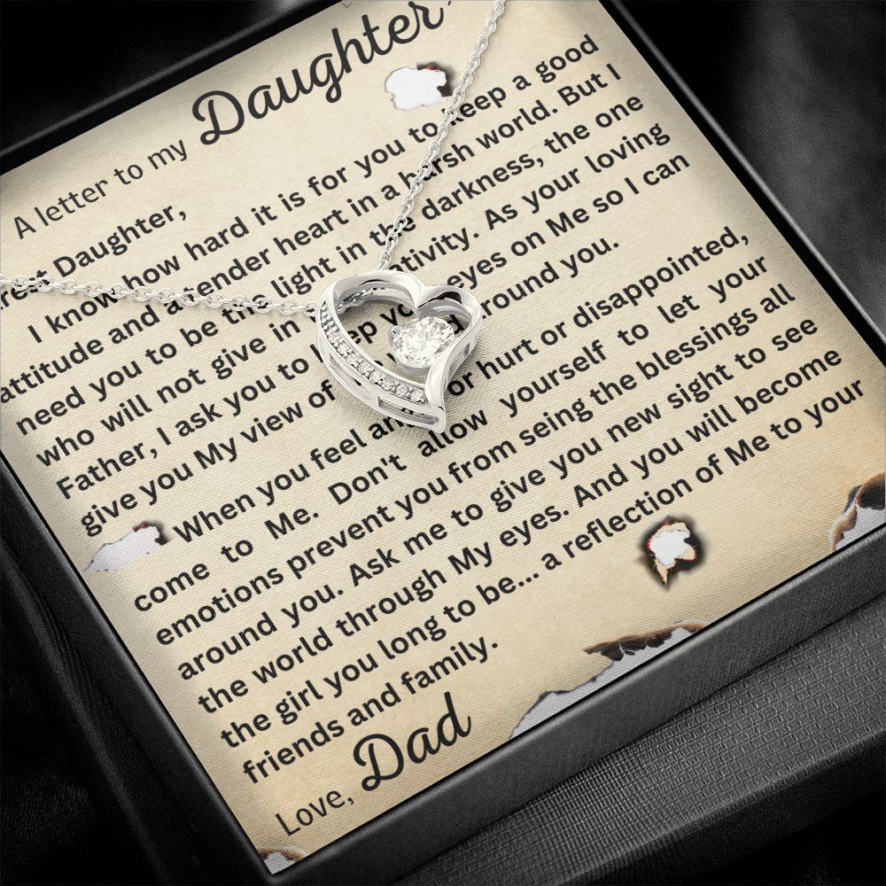 Forever Love Necklace - Letter to Daughter