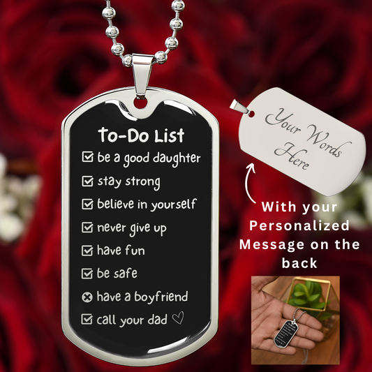 Gift For Daughter - To Do List Necklace