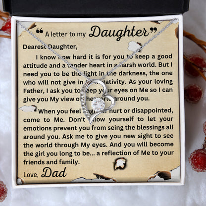 Forever Love Necklace - Letter to Daughter
