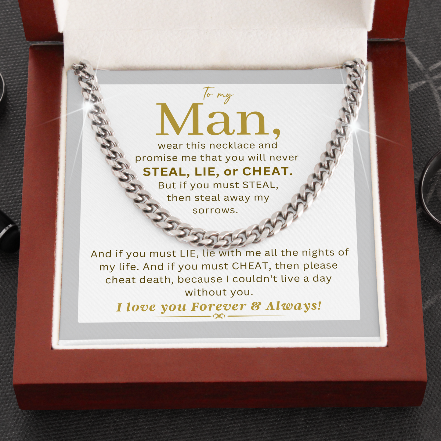 Promise Necklace - Never Steal, Lie, or Cheat