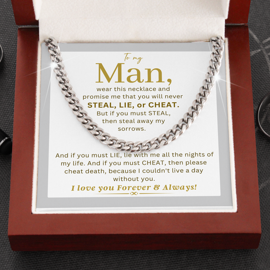Promise Necklace - Never Steal, Lie, or Cheat