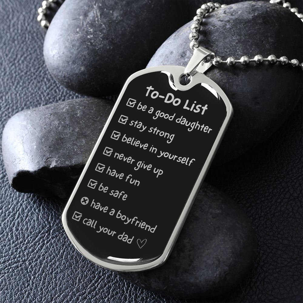 Gift For Daughter - To Do List Necklace
