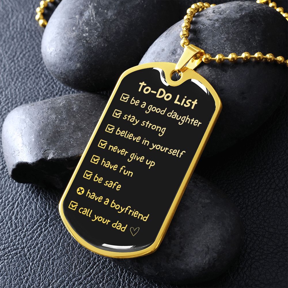Gift For Daughter - To Do List Necklace