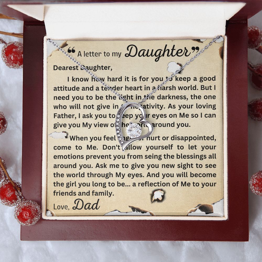 Forever Love Necklace - Letter to Daughter