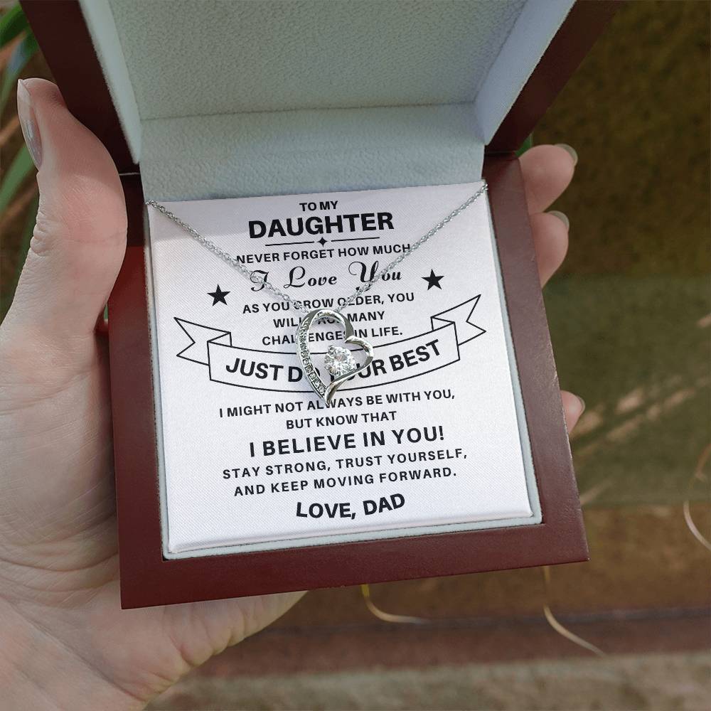 To My Daughter / From Dad Necklace Gift SS#0603