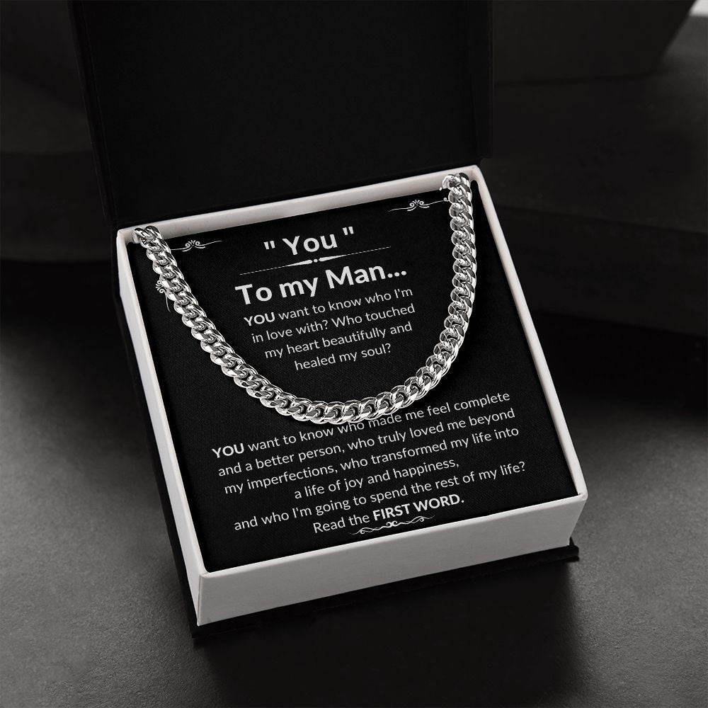 To My Man Luxury Cuban Necklace - YOU