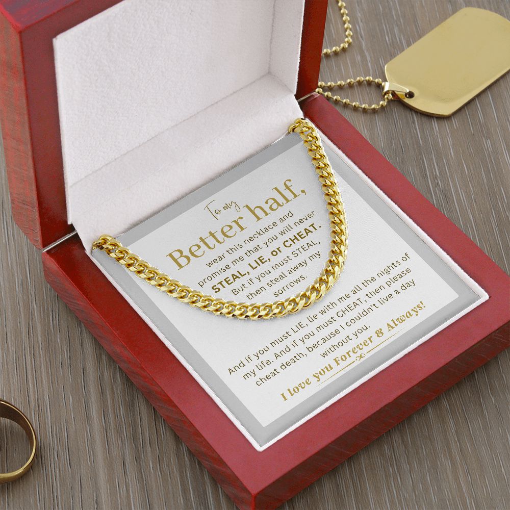 To my Better half - Promise necklace