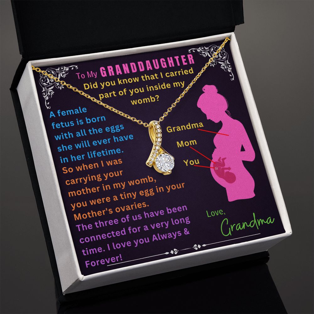 To My Granddaughter - Alluring Beauty Necklace