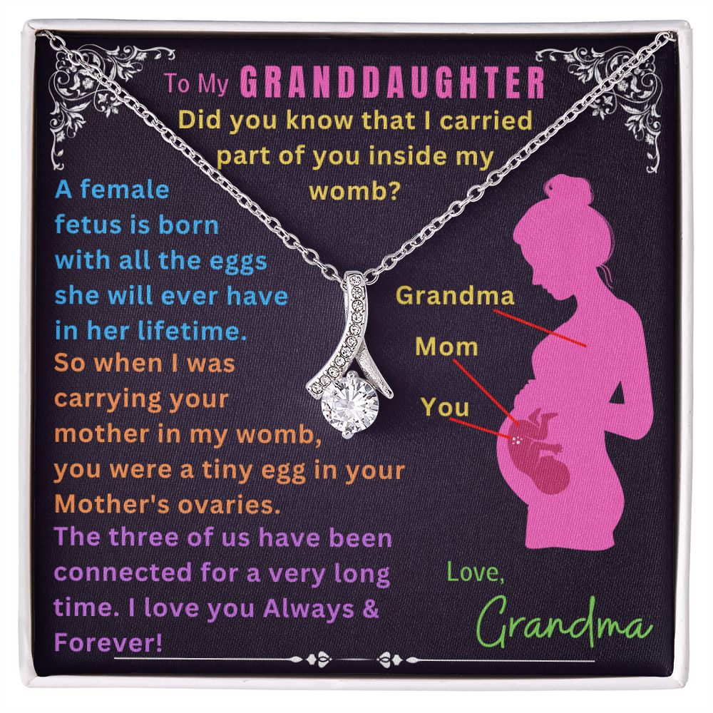 To My Granddaughter - Alluring Beauty Necklace