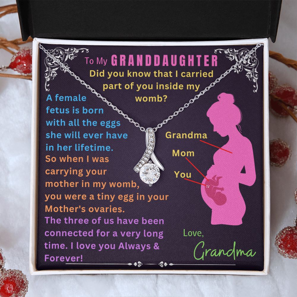 To My Granddaughter - Alluring Beauty Necklace