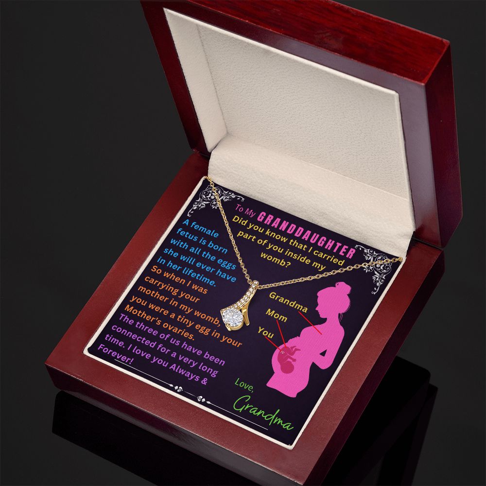 To My Granddaughter - Alluring Beauty Necklace