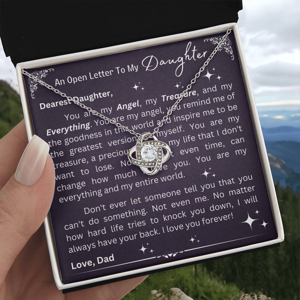 Love Knot Necklace - Open Letter To Daughter From Dad - 02
