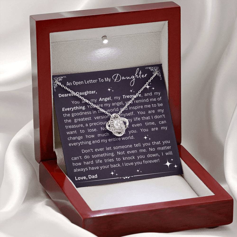 Love Knot Necklace - Open Letter To Daughter From Dad - 02