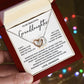 To My Beautiful Granddaughter - From Grandpa - Interlocking Hearts Necklace SS#0125