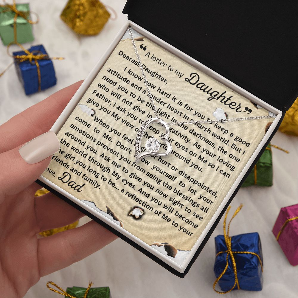 Forever Love Necklace - Letter to Daughter