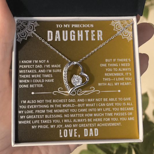 To My Daughter - From Dad - Luxury Necklace Gift Set SS#24