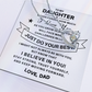 To My Daughter / From Dad Necklace Gift SS#0603