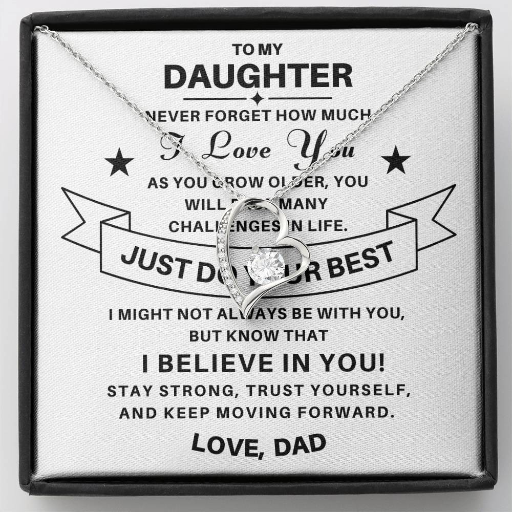 To My Daughter / From Dad Necklace Gift SS#0603