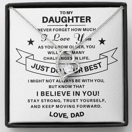 To My Daughter / From Dad Necklace Gift SS#0603