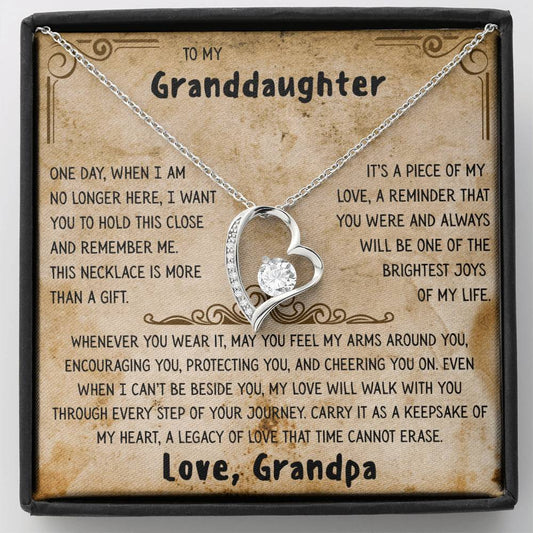 Grandpa's Keepsake Necklace for Granddaughter