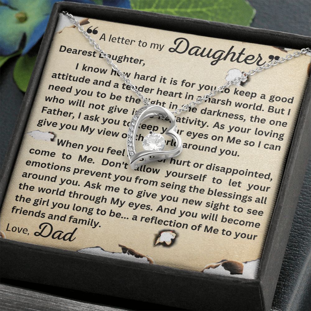 Forever Love Necklace - Letter to Daughter