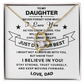 To My Daughter / From Dad Necklace Gift SS#0603