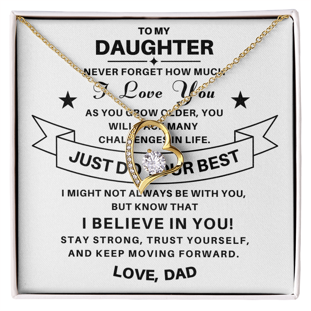 To My Daughter / From Dad Necklace Gift SS#0603
