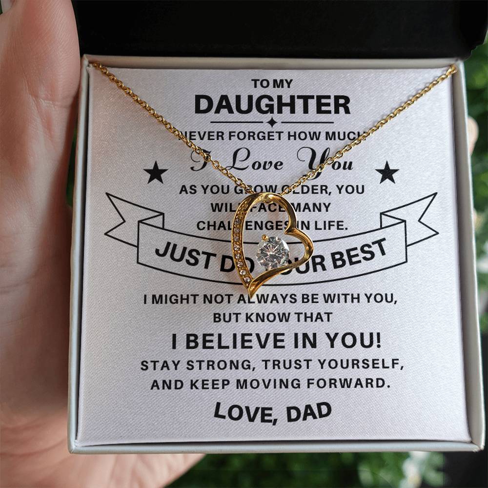 To My Daughter / From Dad Necklace Gift SS#0603