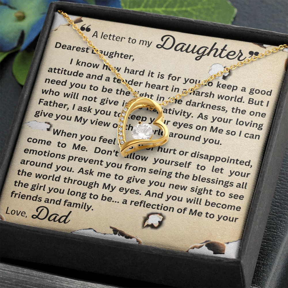 Forever Love Necklace - Letter to Daughter